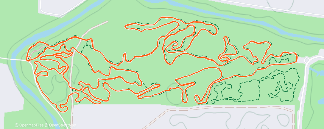 Карта физической активности (River Legacy MTB trail - 2 laps)
