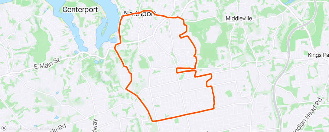 Map of the activity, running