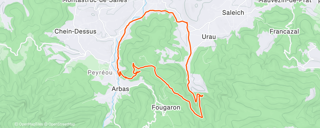 Карта физической активности (VTT avec mon Titou)