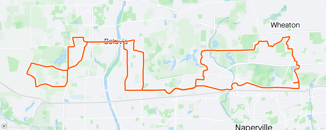 Mapa da atividade, Solo Morning Ride - Deerpath Endurance Tempo