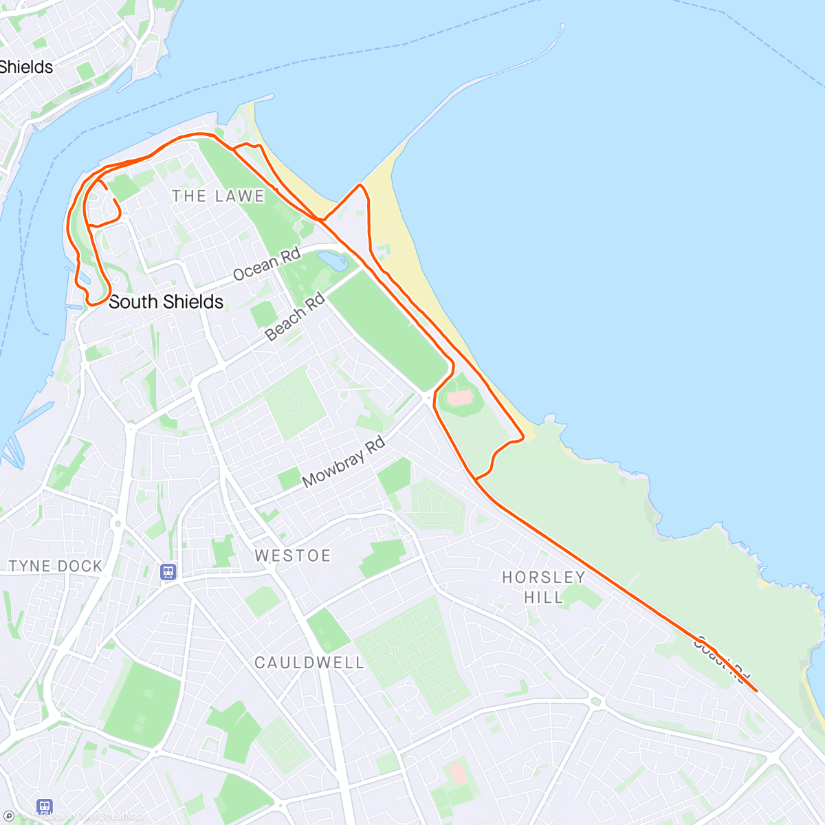 Карта физической активности (Long slow run (well it was meant to be))