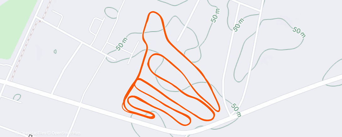 Map of the activity, Северный лыжный заезд (после обеда)