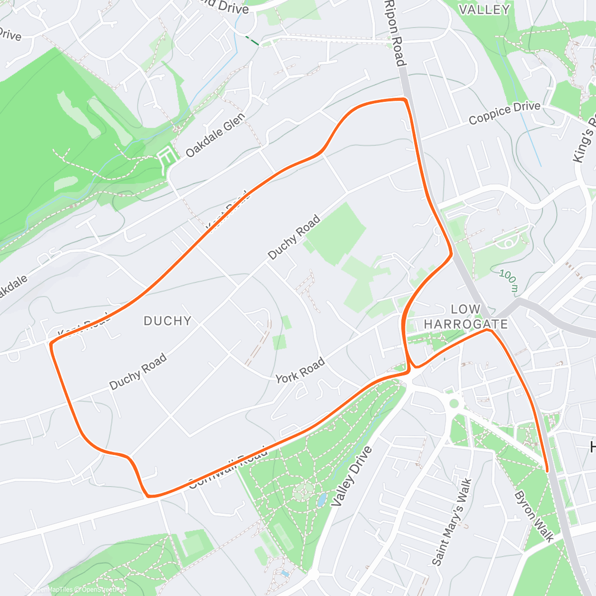 Map of the activity, Zwift - Ham Sandwich on Queen's Highway in Yorkshire