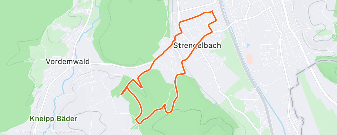 Map of the activity, Mountainbike-Fahrt am Nachmittag