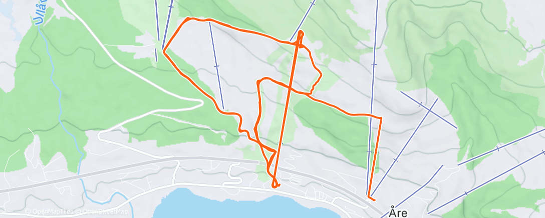 Map of the activity, Åre 2025 - Day 4