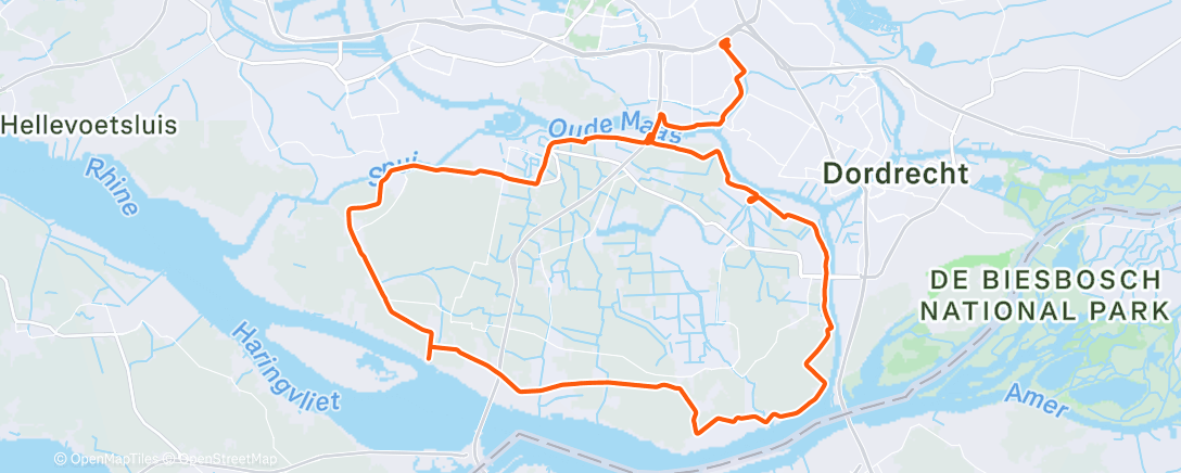 Map of the activity, Lunch Ride