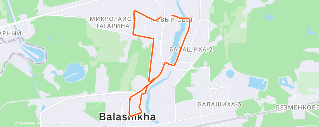 Карта физической активности (Утренний забег)