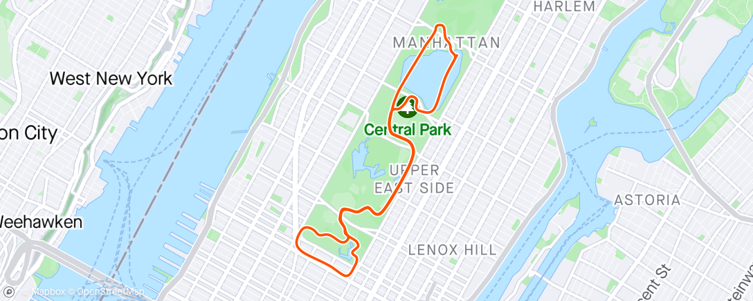 Map of the activity, Zwift - Z6 Intervals in New York