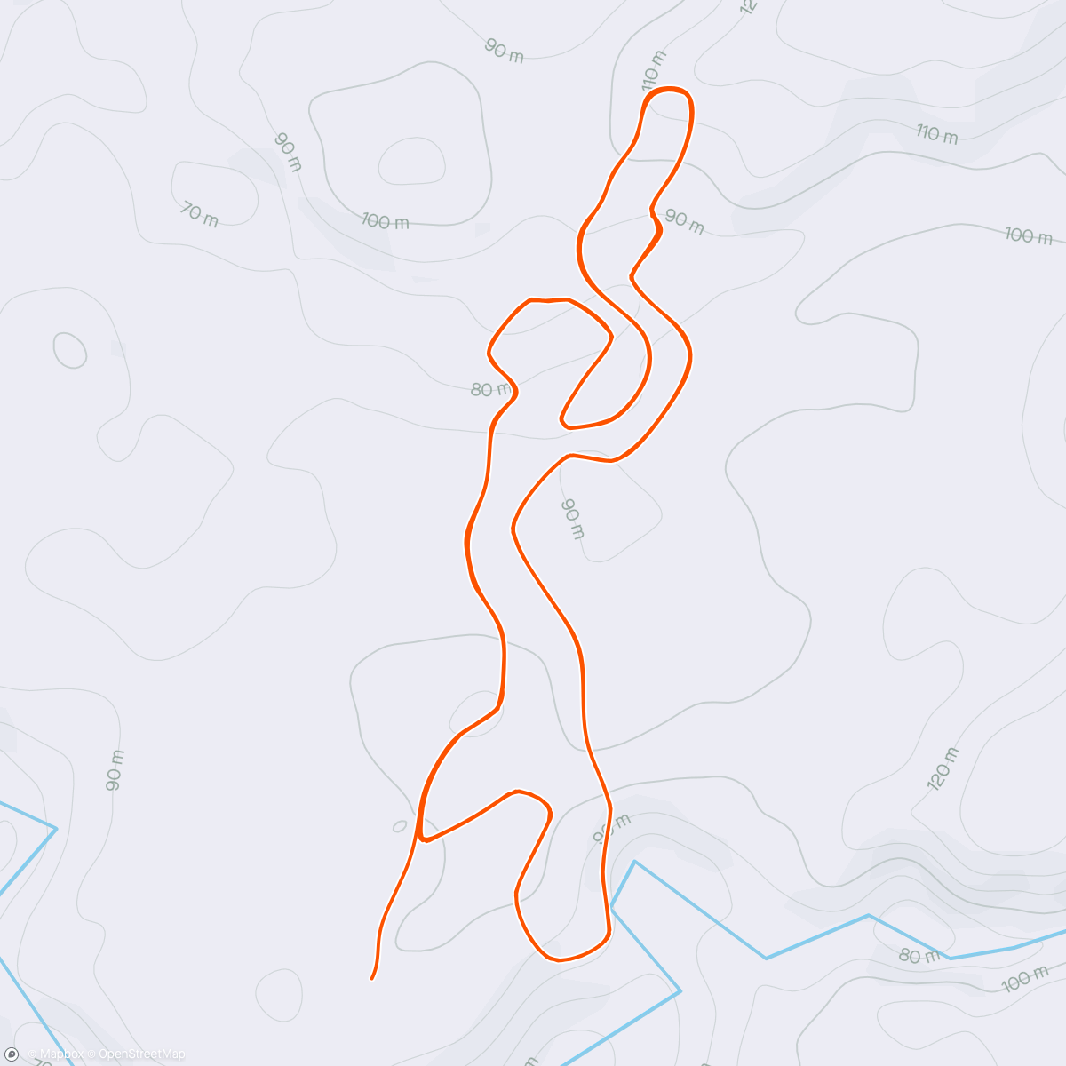 Map of the activity, Zwift - VO2max in Makuri Islands