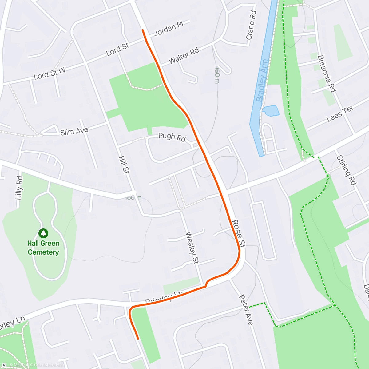 Map of the activity, Walk to Purple Flamez