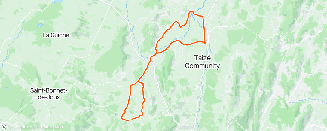 Map of the activity, Sortir rouler avec des amis après le trail du matin ^^ faire tourner les jambes