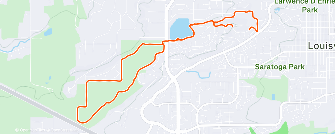 Map of the activity, Snowing!