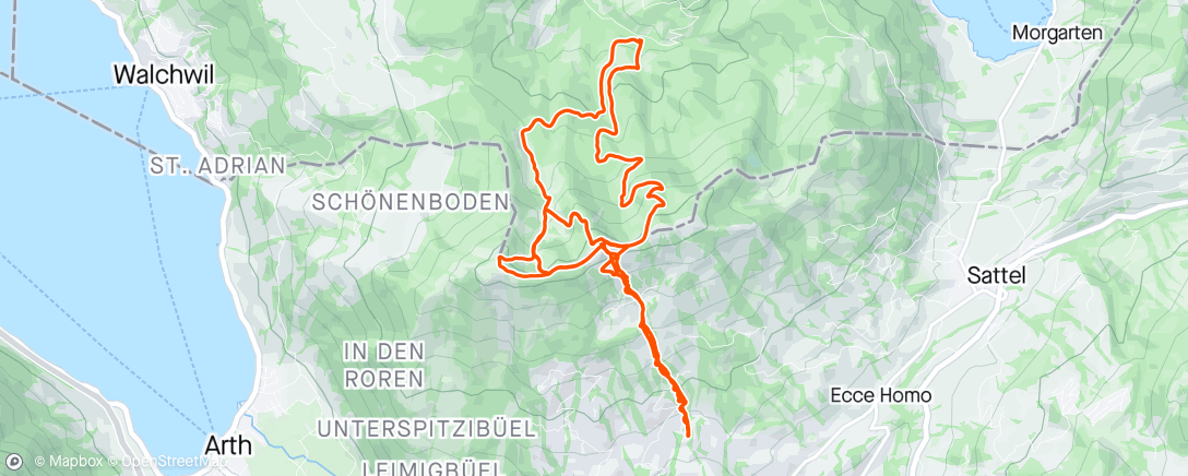 Map of the activity, Uf und ab am Wildspitz