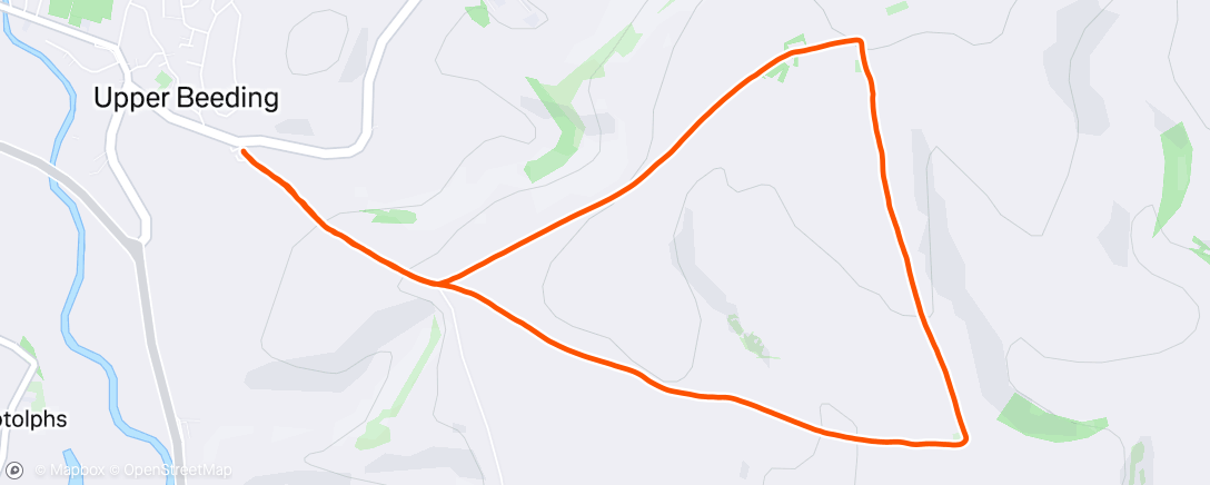 Map of the activity, Morning Trail Run