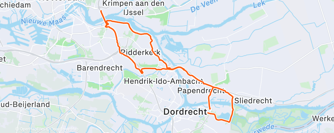 Map of the activity, Brienenoordbrug