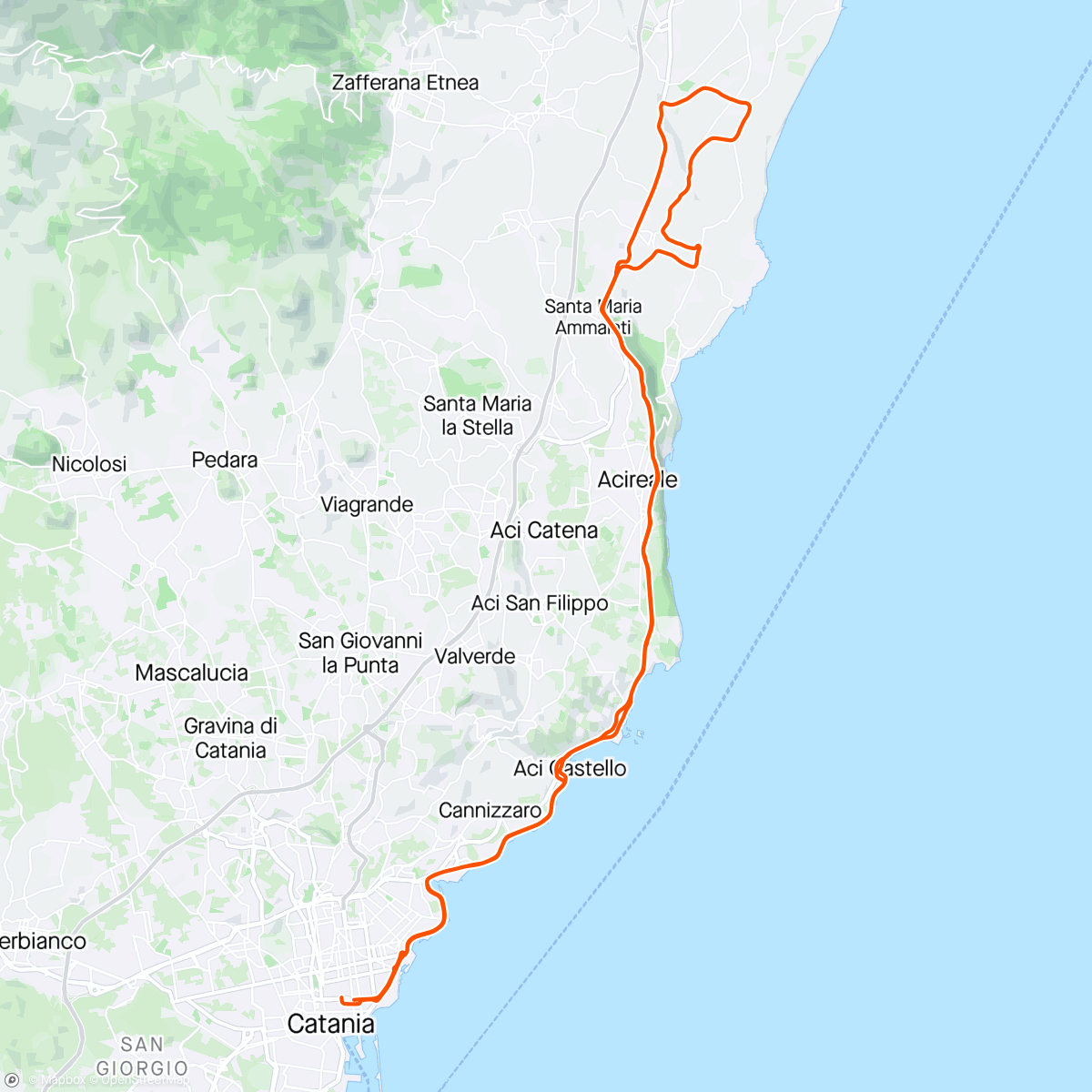 Map of the activity, giretto in solitaria 🤪
