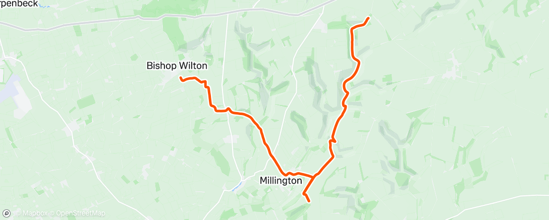 Map of the activity, Route marking