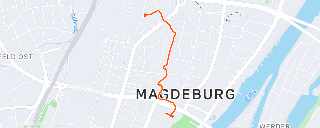 Map of the activity, Spaziergang am Nachmittag