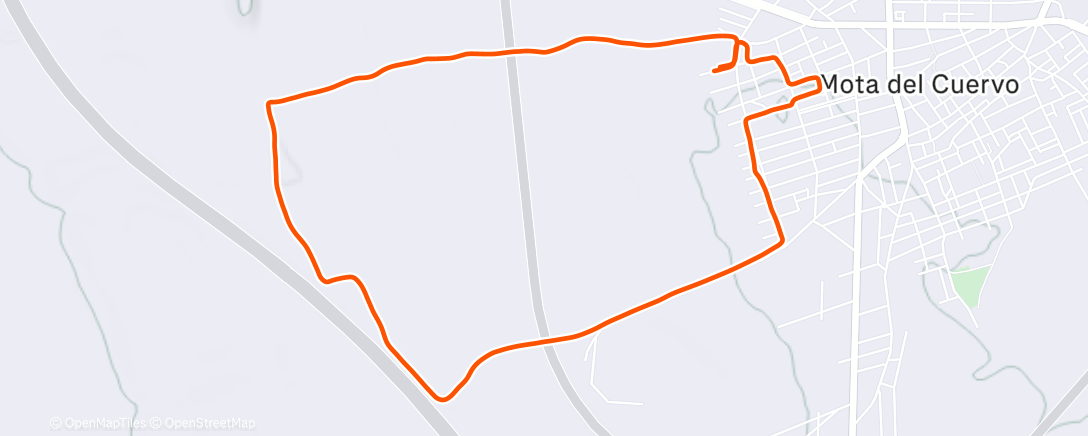 Карта физической активности (Carrera a la hora del almuerzo)