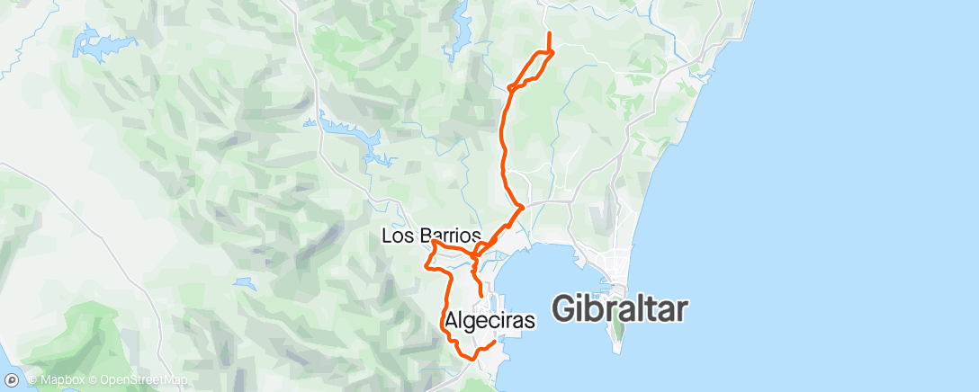 Mapa da atividade, Botaf.-LB-Pte Romano-Los Cortijillos-Castellar-zoo-Alto La Campana-Alg.