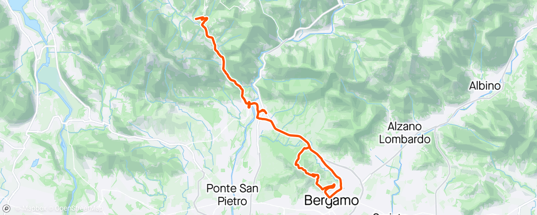 Karte der Aktivität „Ciclismo pomeridiano”