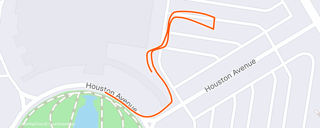 Map of the activity, Morning Run McAllen, Texas