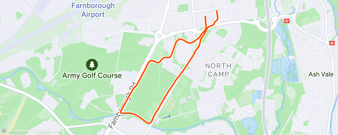 Map of the activity, Easy 5k