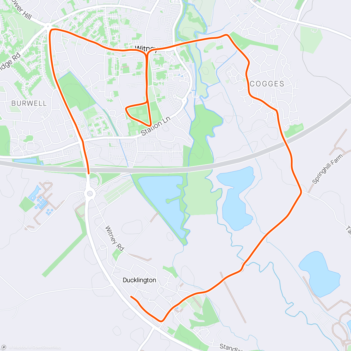 Map of the activity, Sunny buggy runday