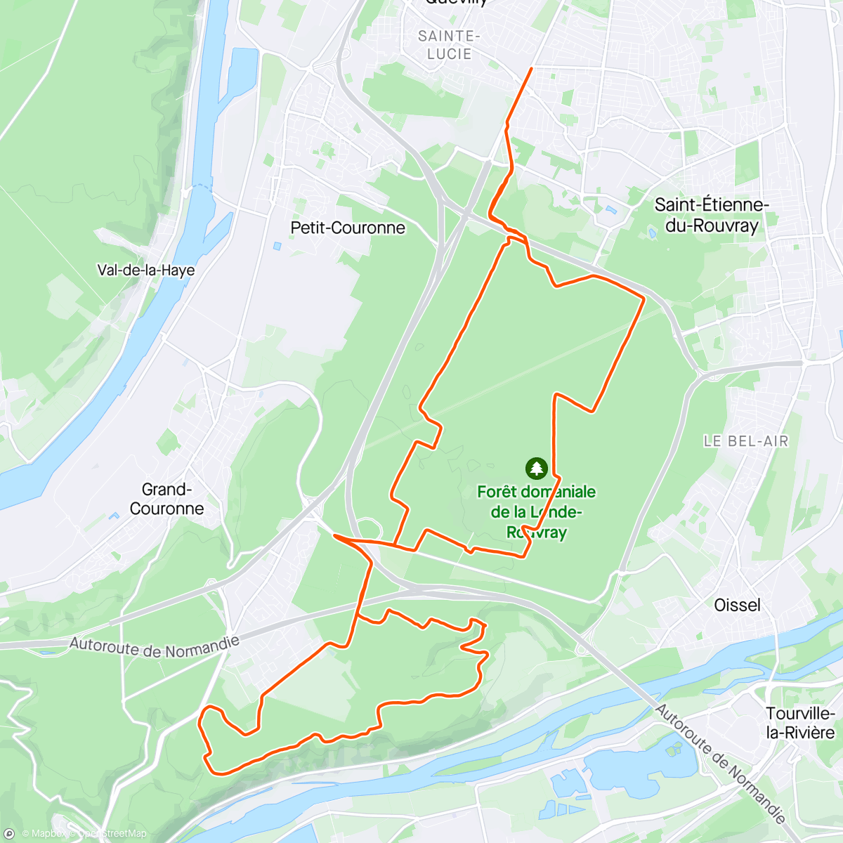 Mapa de la actividad (Vélo du matin)