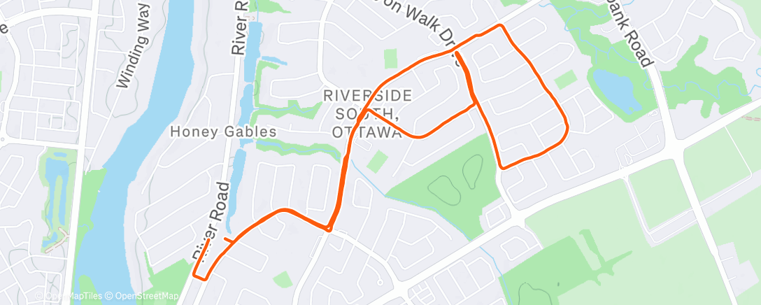 Карта физической активности (Lunch Run)