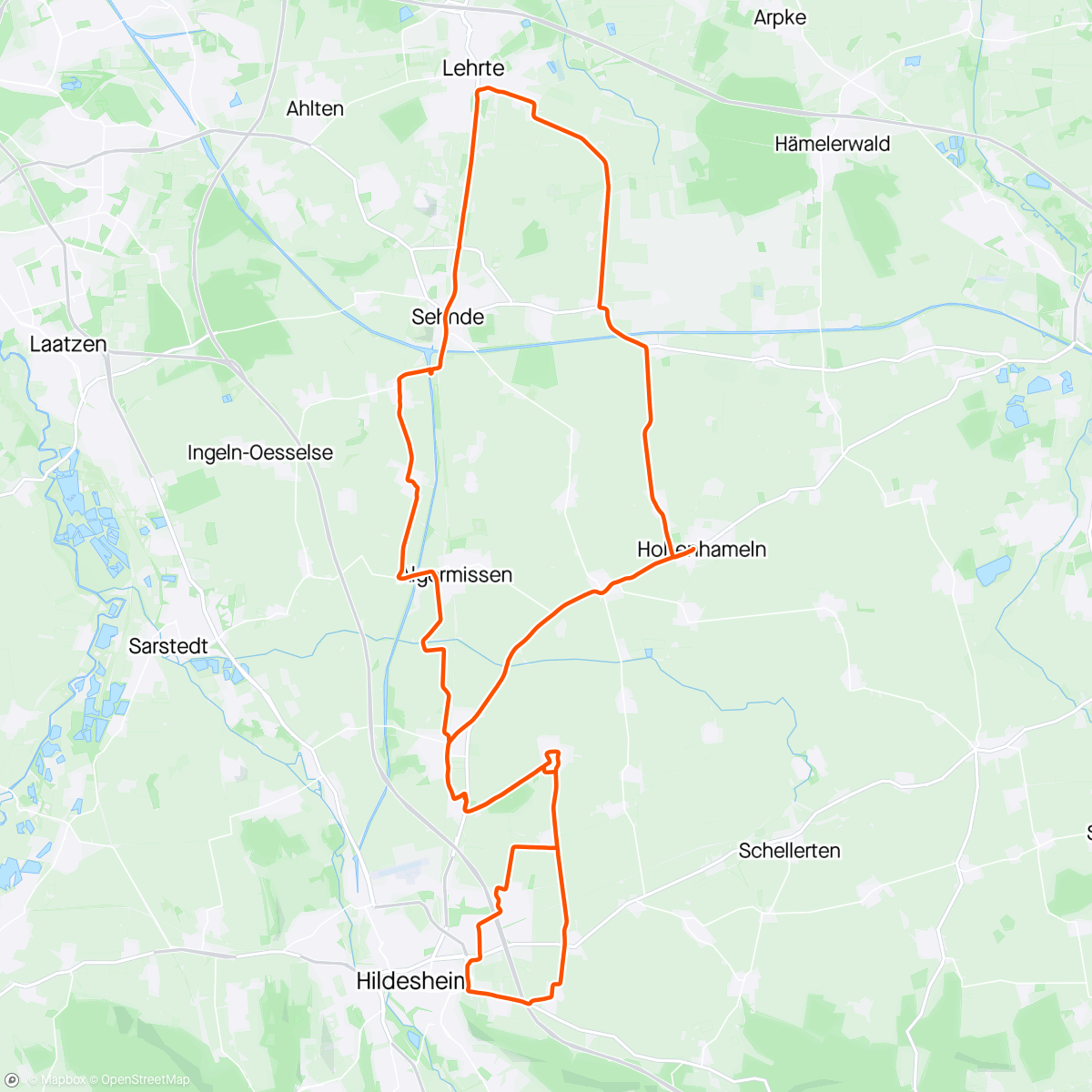 Map of the activity, Herzchen 🫶🏻 statt Mittelfinger | RR