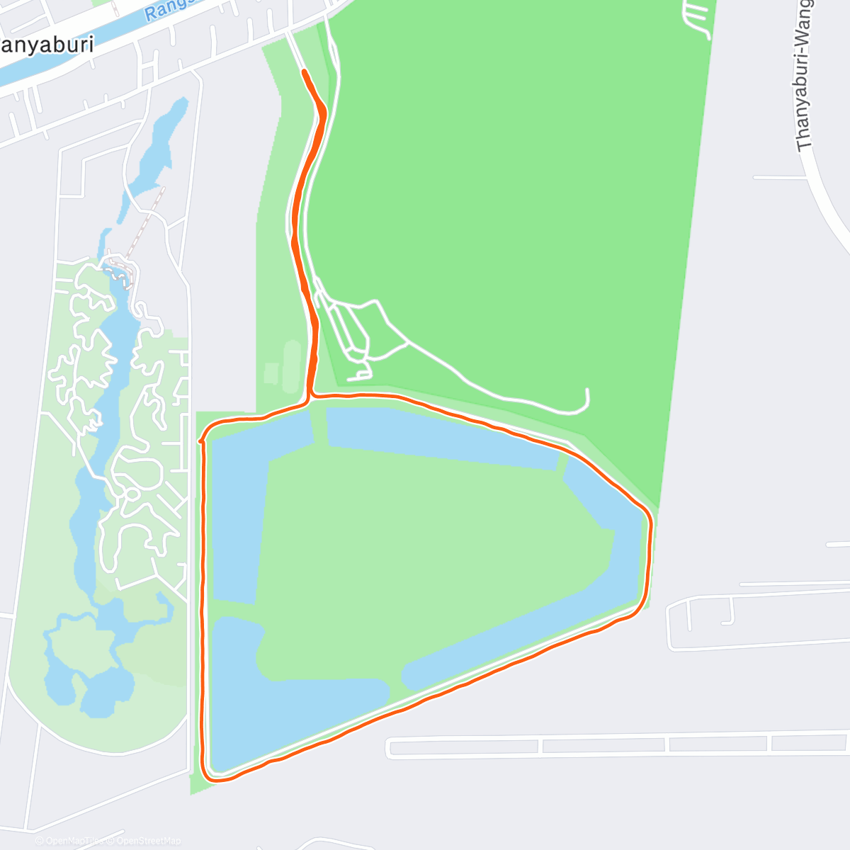 Map of the activity, Evening run🏃🏃