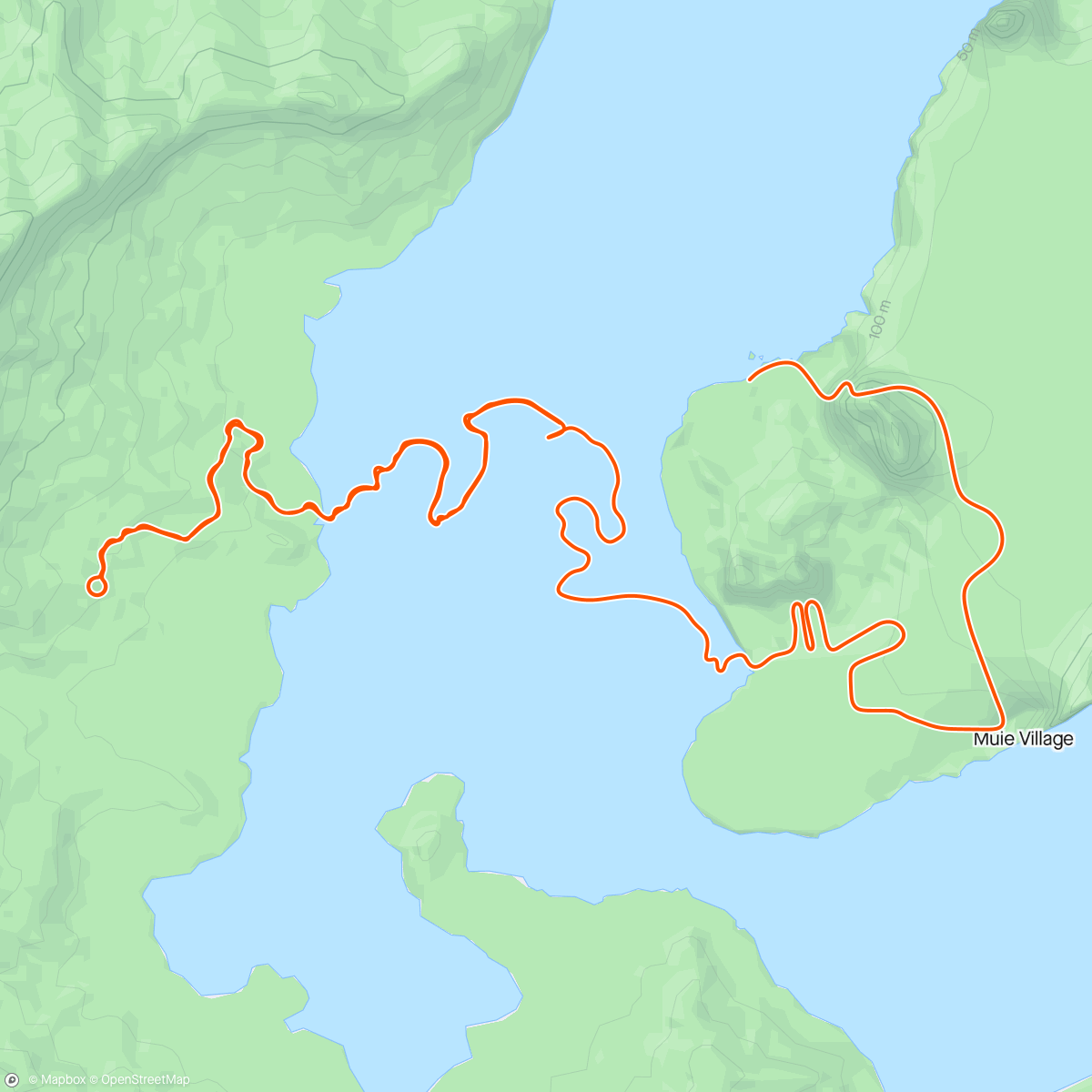 Map of the activity, Zwift - Tempo Over-Under on Old La Honda in Watopia