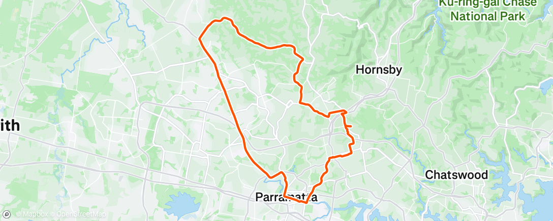 Map of the activity, Morning Ride