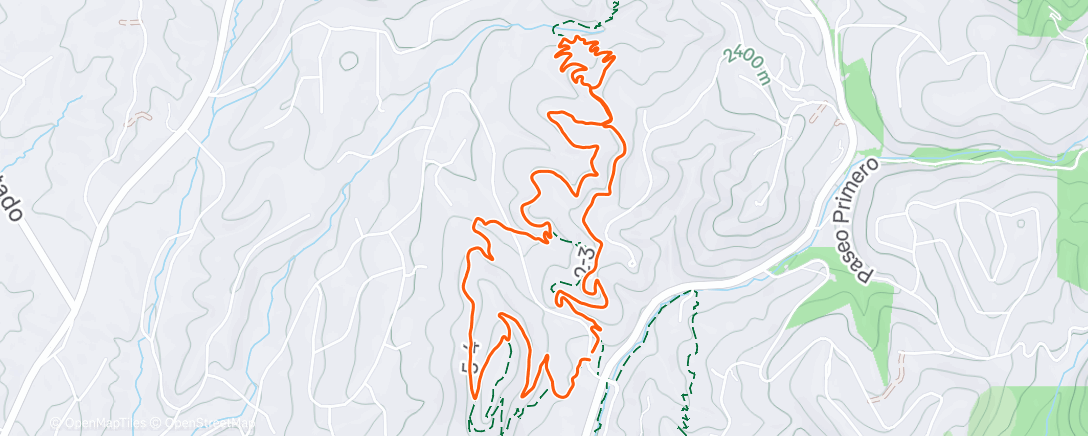 Map of the activity, Morning Run