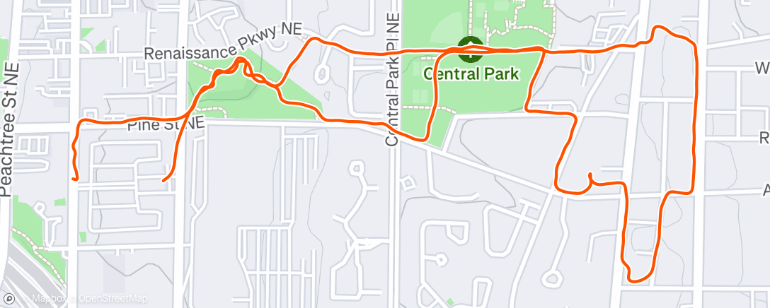 Map of the activity, “Aye”