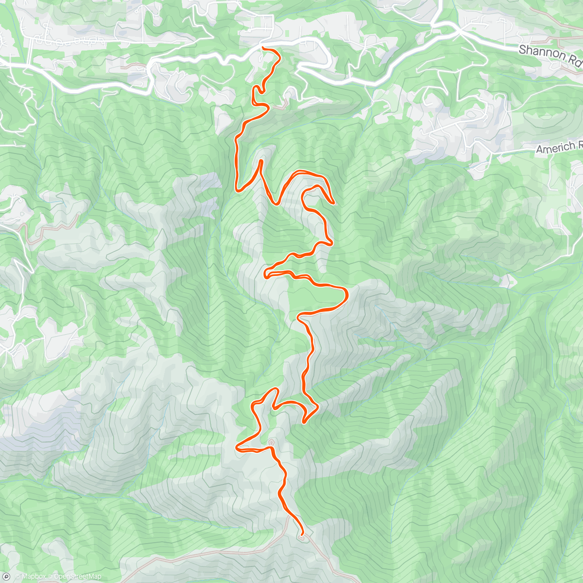 Mapa de la actividad (Trail Dust)