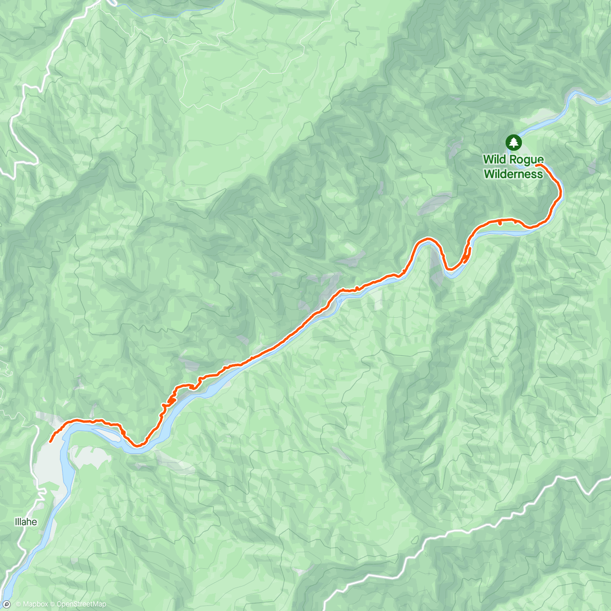 「Rogue River Trai - Day 3」活動的地圖