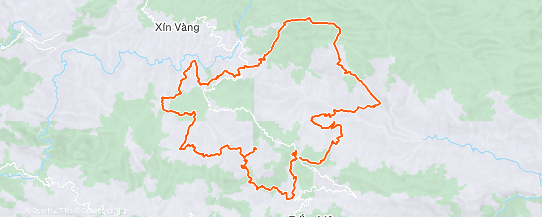 Map of the activity, Sơn La Ultra trail 2025 EG4000+ đốt COT
