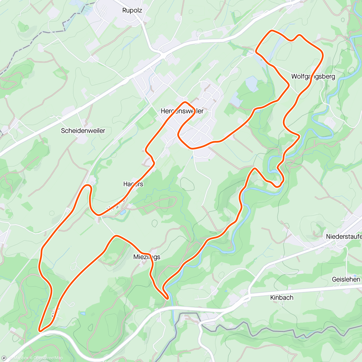 Map of the activity, Leiblachlauf