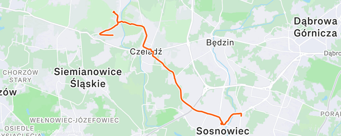 Map of the activity, Morning Ride