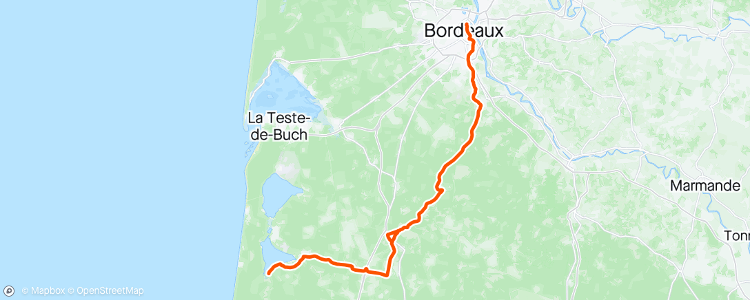 Mappa dell'attività Trajet convergence Le Bivouac / Clavette