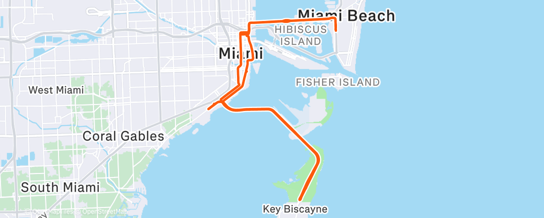 Map of the activity, Video - Miami Hammer Ride Sat. 12/6/2025 – I kinda screwed up
