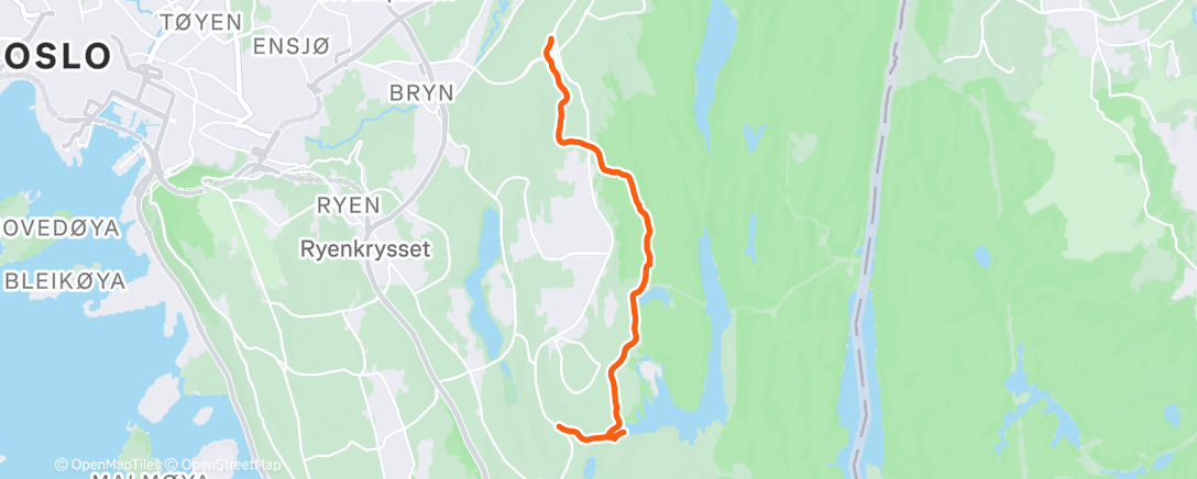 Map of the activity, Lunch Walk