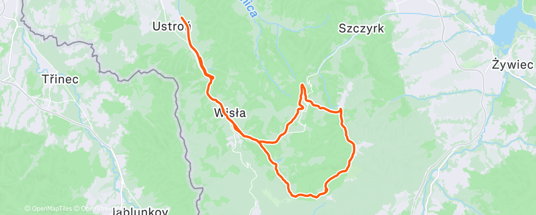 Peta aktivitas, Afternoon Mountain Bike Ride