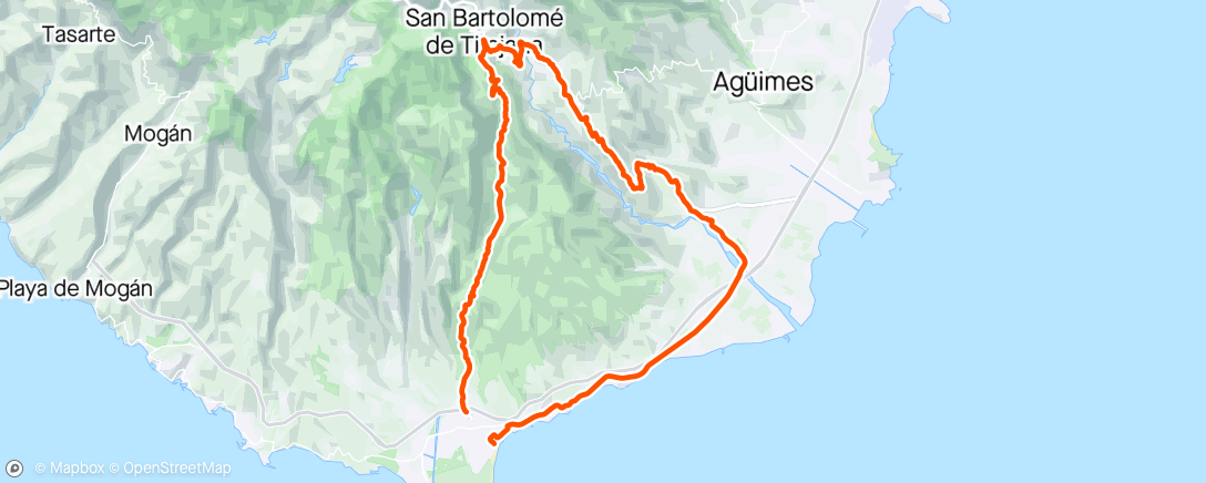 Map of the activity, GC 2014 - Ride 3: Fataga - Santa Louía