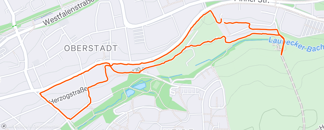 Map of the activity, Spaziergang in Heiligenhaus