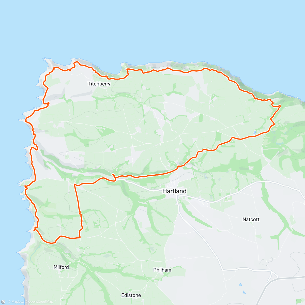 Map of the activity, Baaaa-friending the locals. Speke's mouth waterfall and the Heartland coast path