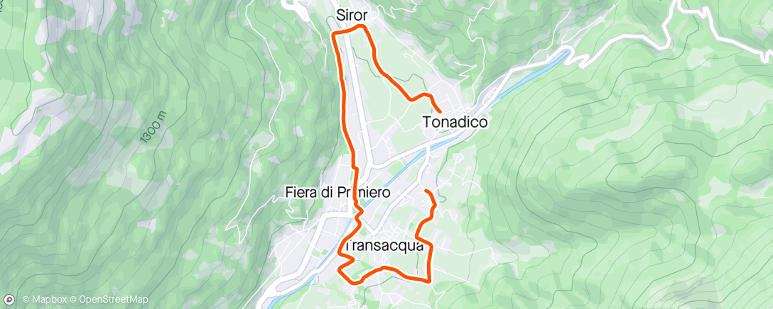 Map of the activity, Corsettina rigenerante