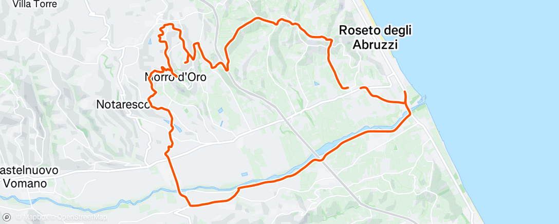 Map of the activity, Morning Ride